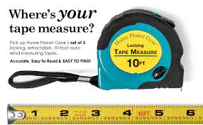 The measurements on a tape measure are generally 16 marks to the inch. Where S My Tape Measure 10ft Tape Measure Retractable 3 Pack Tape Measure With Fractions Locking Small Measuring Tape Accurate Measurement Easy To Read Easy To Find Amazon Com