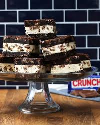 Nestle Crunch Ice Cream Bar Sandwiches Ice Cream Sandwich Chocolate Crunch Ice Cream Desserts