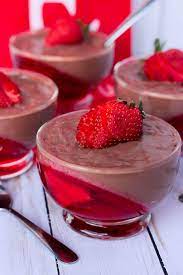 Chocolate Pudding And Strawberry Jello Parfaits Jello Parfait Chocolate Pudding Recipes Jello Recipes