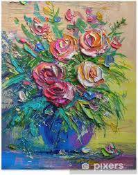 Get it as soon as thu, jul 22. Oil Painting Flowers Poster Pixers We Live To Change