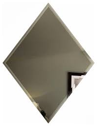 Shop diamond shaped frameless wall mirrors featuring beveled edges, clear glass, and hanging back hooks by glasstopsdirect. Reflections 8 X6 Beveled Gold Diamond Glass Mirror Wall Tile Set Of 96 Contemporary Wall And Floor Tile By Abolos Houzz