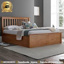 Tempat tidur minimalis kayu jati spesifikasi produk nama produk : Jual Tempat Tidur Minimalis Jati Model Terbaru Handmadejepara Com