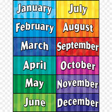 Spanish Months Of The Year Clipart Month Year December Clipart Banner Transparent Clip Art