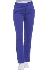 Dickies Dynamix Mid Rise Straight Leg Drawstring Pant In Ultraviolet Petite