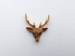 Wooden Deer Antler Necklace Viking Celtic Pendant Norse Boho Etsy Deer Wood Jewelery Wooden Pendant