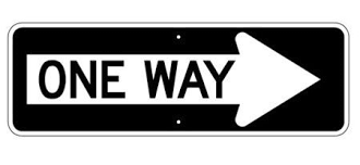 Black And White Arrow Road Sign One Way Sign Senales De Trafico Letreros Cartel