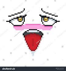Pixel Art Horny Face Pixel: стоковая иллюстрация, 2222786589 | Shutterstock