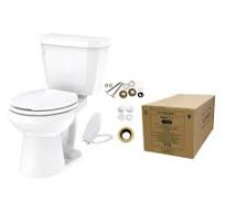 Viper® 0.8 gpf 12” Rough-In “Toilet-In-A-Box” Round Front Toilet with Side  Lever