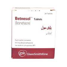 Betamethasone tablets are corticosteroid tablets that are used to treat inflammation and allergic conditions. Betnesol Tablet 0 5 Mg 2x10 S Price In Pakistan Medicalstore Com Pk