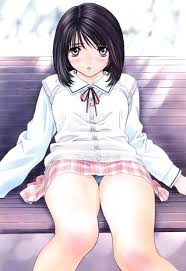 kobayashi hiyoko, onohara asami, oku-sama wa joshi kousei, absurdres,  highres, non-web source, 00s, black hair, blush, panties, pantyshot, plaid  clothes, plaid skirt, short hair, sitting, skirt, solo, underwear - Image  View - | Gelbooru - Free Anime and Hentai ...