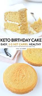 It's simple to make, and just as good to eat. Keto Birthday Vanilla Cake 3 G Net Carb Per Serve Ketocake Keto Lowcarbrecipes Lo Keto Friendly Desserts Diabetic Birthday Cakes Low Carb Recipes Dessert