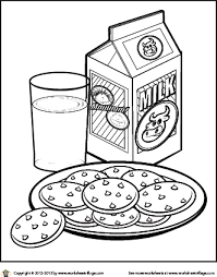 Below you'll find 20+ quality cookie coloring pages, from the very popular cookie monster coloring sheets, and the new and beautiful kooky cookie, to the common gingerbread cookie or chocolate chip cookie coloring page. Milk And Cookies Coloring Page Milk N Cookies Milk Color Santa Coloring Pages