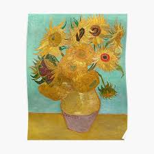 Created in paris in spring, 1887. Van Gogh Flowers Posters Redbubble