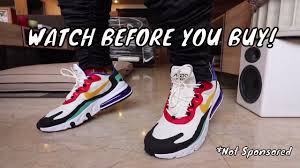 Nike has a quick rundown of the making of it, but all it really references to it is the upper is a no sew material. Nike Air Max 270 React Honest Review Watch Before You Buy Youtube
