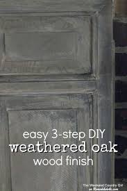 Remodelaholic How To Achieve A Restoration Hardware Weathered Oak Finish Oak Bedroom Furniture Staining Wood Grey Stained Wood