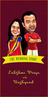 Indian South Indian Wedding Invitation Indian Wedding Invitations Caricature Wedding Wedding Ceremony Traditions