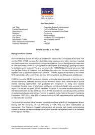 Executive medical director accountable to: Generic Job Description Jobs At The University Of Hull