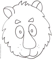 Coloriage lion gratuit à imprimer. Coloriage D Une Grosse Tete De Lion Tete A Modeler