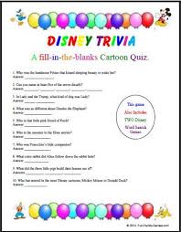 Test your disney movie knowledge. Disney Trivia Questions Printable Disney Facts Disney Trivia Questions Kids Party Games