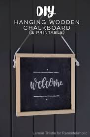 These free printable business sign templates are perfect to create custom made business signs and banners. Remodelaholic How To Make Your Own Wooden Chalkboard Welcome Sign Free Printable Template