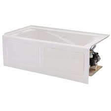 Standard tubs usually have external measurements around 60 inches long, 30 inches wide and 14 to 16 inches high. Home Depot Jacuzzi Enredada