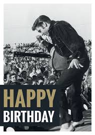 Wie png, jpg, animierte gifs, pic art, logo, schwarz und weiß, transparent, etc. Postkarte A6 Lustig Elvis Presley Happy Birthday Live Ceres Webshop