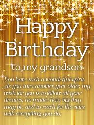 Birthday Greetings For Grandson Golden Happy Birthday Wishes Card For Grandson Birthday Greeting Cards By Davia Grandson Birthday Quotes Birthday Wishes Messages Happy Birthday Wishes Cards