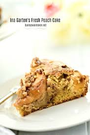 Flip through to see the easy, accessible dishes garten has been making. Ina Garten S Fresh Peach Cake Fresh Peaches Cinnamon And Nuts In A Nine Inch Soft Moist Sour Cream And Butter Ca Peach Cake Peach Recipe Dessert Recipes