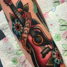 Explore designs with harmony and vocal pizzazz. Guitar Daddy Tattoo By Father Dad Daddy Papa Pappa Fathersday Fathertattoo Dadtattoo Baby Tattoo Designs Traditional Tattoo Guitar Guitar Tattoo Design