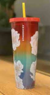 Starbucks cold cup stainless steel desert floral cactus blue tumbler cacti 16 oz. Venti Tumbler Floral Starbucks