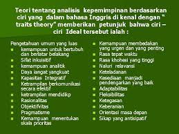 Mengatur manajemen dalam diri yang baik. Analisis Kepemimpinan Berdasarkan Ciriciri Yang Dimiliki Oleh Pemimpin