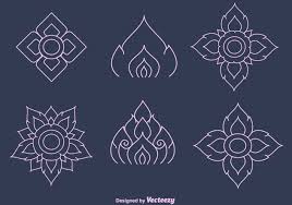 Traditional thai floral pattern on temple door. Free Thai Pattern Vector Free Vector Download 337125 Cannypic