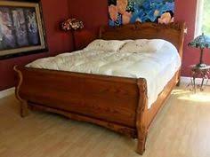 Oakwood Interiors Acanthus Cal King Sleigh Bed Carved Red Oak Excellent Usa Ebay Headboards For Beds Red Bedding Rustic Headboard Diy