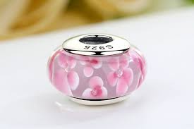 Check spelling or type a new query. Pink Flower Murano Glass Charm Destiny Jewellery