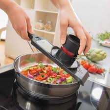 Gefu Violi Adjustable V Slicer Mandoline Sur La Table Mandoline Mandolin Finger Guard