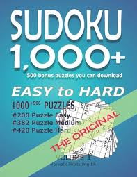 4.5 out of 5 stars 10. 1 000 Sudoku Puzzles Easy To Hard Sudoku Puzzle Book For Adults From Easy To Hard Volume 1 With Solution Large Print Paperback The Book Stall