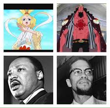 So, as a black nerd that loves black history I was thinking and I realized  that in the black community we have our own narutoesque dichotomy of two  polar opposite ideals from