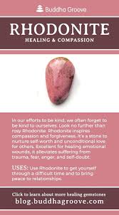 Rhodonite Healing And Compassion Crystals Healing Properties Crystal Healing Stones Gemstone Healing