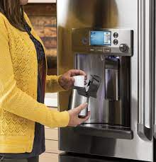 Single serve k cup brew coffee maker built in coffee maker pot. Ge Cafe Series Refrigerator With Keurig K Cup Brewing System Now Available At Lowe S Stores Ge News