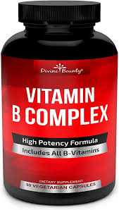 Amazon Com Super B Complex Vitamins All B Vitamins Including B12 B1 B2 B3 B5 B6 B7 B9 Folic Acid Vitamin B Complex Supplement Support Healthy Energy Metabolism 90