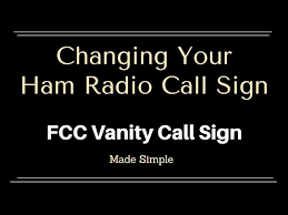 Changing Your Ham Radio Call Sign Using