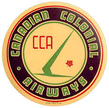 Cca Canadian Colonial Airways In 2020 Vintage Airline Posters Vintage Airlines Colonial