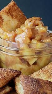 Apple Pie Dip With Cinnamon Pie Crust Chips Recipe Food Pie Crust Chips Apple Pie Dip