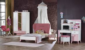 Soho Pembe Genc Odasi Mobilya Karyola Furniture