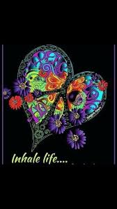 Just Breathe Hippie Art Peace Sign Art Peace Art