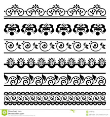 Decorative Border Set 1 Mandala Design Pattern Clip Art Borders Mandala Art Lesson