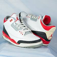 JORDAN 3 RETRO FIRE RED 2007 Mens Sneakers Sz 11 136064-161 White Black  883412716871| eBay