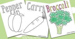 The national parks coloring book. Vegetables Coloring Pages Free Printable Easy Peasy And Fun
