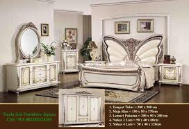 Pusat Set Kamar Tidur Mewah Di Jepara Tempat Tidur Mewah Modern Naula Jati Furniture Classic Bedroom Furniture Interior Decoration Bedroom Retro Bedroom Furniture