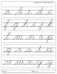 Cursive writing small letters is designed with the aim to master good handwriting skills in children. Montessori Tracing Small Cursive Letters In One Letter Page Tpt